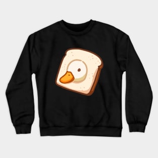 Cute duck with bread Crewneck Sweatshirt